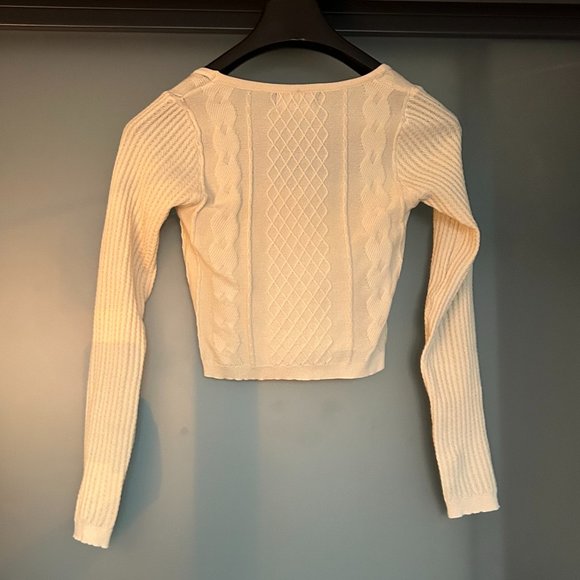 NWOT - Cider Embroidered Knit Crop Top - Picture 2 of 8